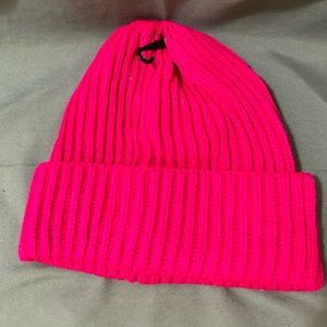 Pink Knitted Winter Beanie